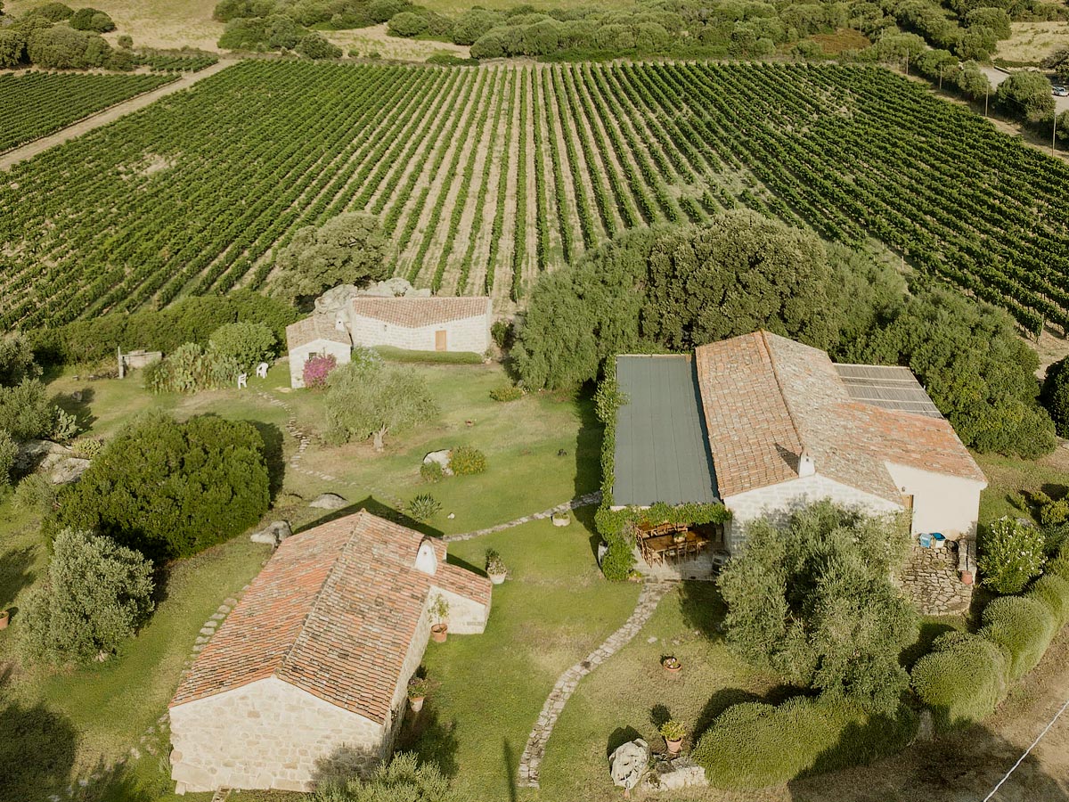 Vista aerea della Tenuta Balajana